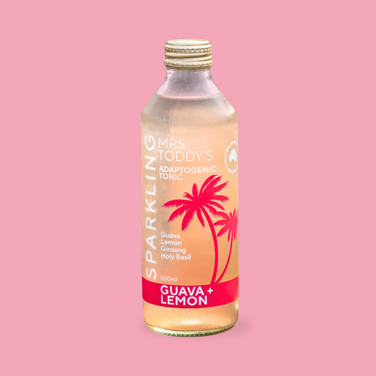 Sparkling Guava & Lemon Adaptogenic Tonic