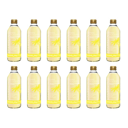 Plant-based sparkling tonic made with tulsi and traditional botanicals 