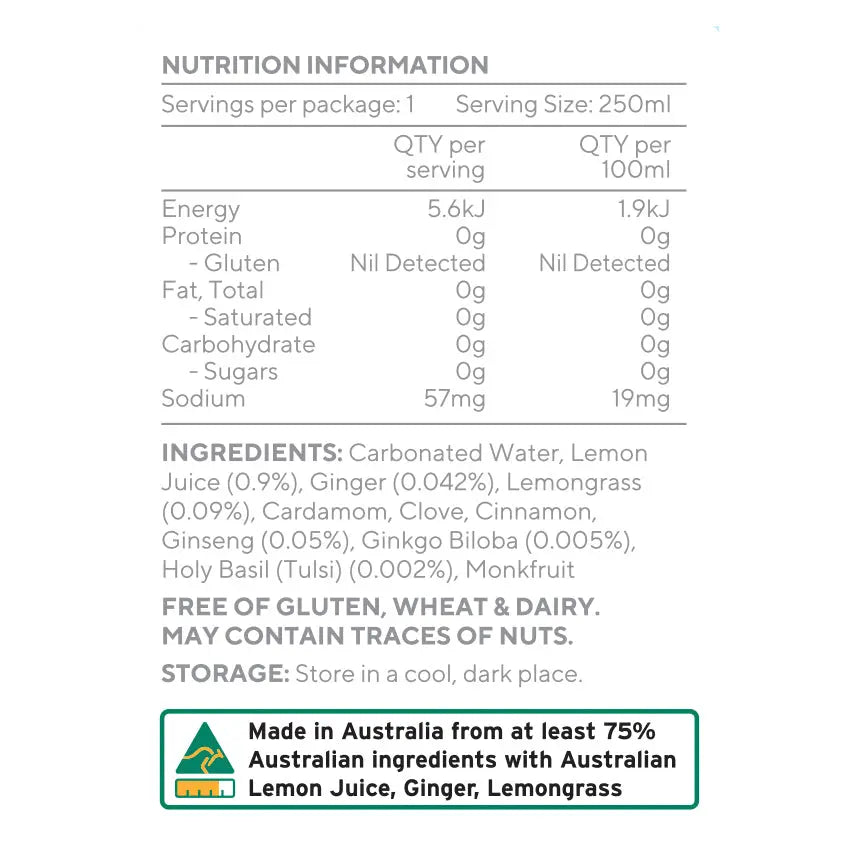 Sparkling Non Alc Immunity Tonic 300ML