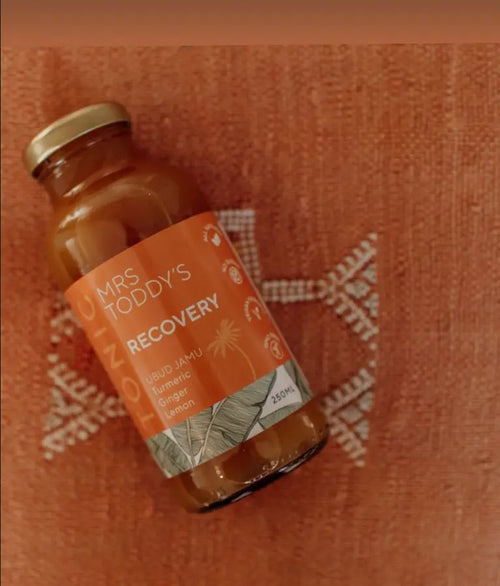 Recovery Tonic by Mrs. Toddy’s — crafted with turmeric and natural herbs